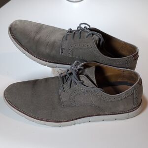 Johnston & Murphy Gray Sheepskin Memoryfoam Oxfords 11.5
